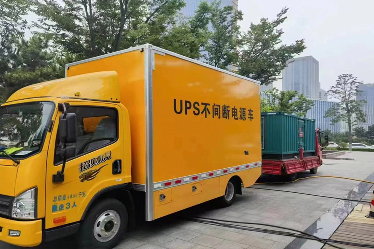 翰林镇发电机租赁施工现场